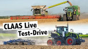 Test Drive Claas Axion 960 Terra Trac, Claas Lexion 8900 Terra Trac und Claas CEMOS | #claaslive
